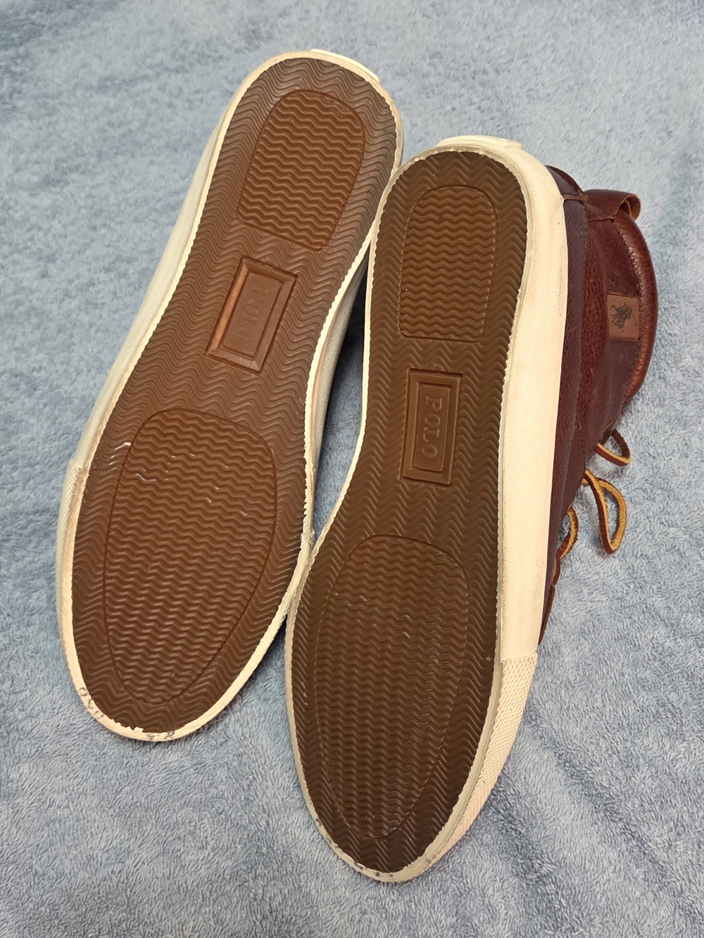 Polo by Ralph Lauren Brown Leather High-Top Boots - Picture 4 of 8
